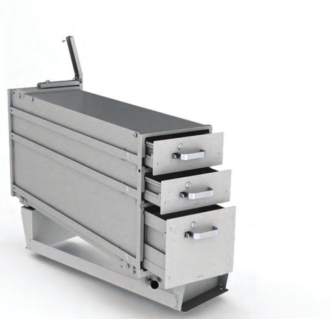 52 drawer extension provides ready access to equipment and parts