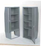New drawer glides for better operation. Contoured top and bottom steel end panels maximize aisle space.