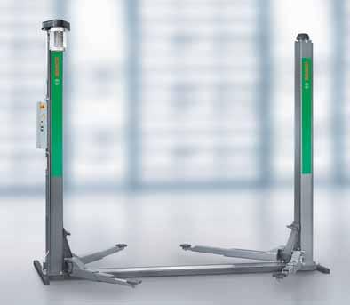 Electromechanical 2-post lifts For fast service work VLE 2130 with chain drive VLE 2130F with chain drive, self-bearing base frame VLE 2130E no connection VLE 2130: Saves space, ergonomic 2-post