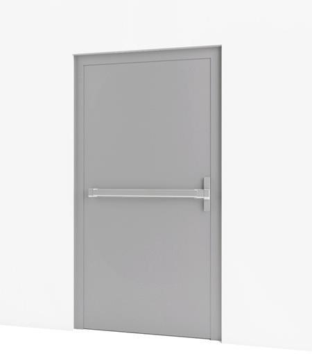 Escape Door Solution family: Interior/Exterior door solutions Solution group: Single-Steel-Self Closing-Panic Device Description ASSA ABLOY Spain solution for RF Doors with panic exit bar, which