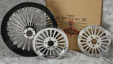 All steel construction with 48 solid spokes for durability you would expect from an Ultima product. FRONT WHEELS PART Bearing Axle NUMBER Rim Size Disc ROTOR Type Size 37-527 16 X 3.
