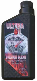 When switching to Ultima Full Synthetic Oil, change oil and filter for a complete fluid change.