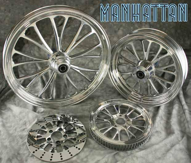MANHATTAN ALUMINUM WHEELS Bring sleek styling to your ride with Ultima Manhattan wheels. CNC Machined Aluminum wheels deliver uncompromised style that you can expect from an Ultima product.