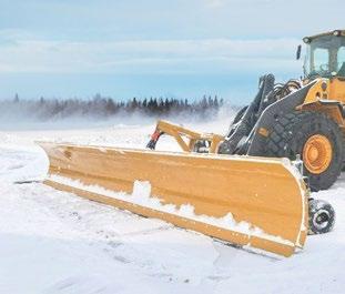 > Airport Expressway (APX) - a dual discharge style plow for highspeed plowing and casting snow out and away. Double-ribbed construction.