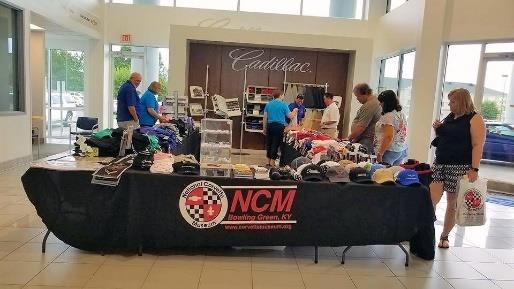 The Club members met up early on Thursday at our sponsor, Solomon Chevrolet, to set up for