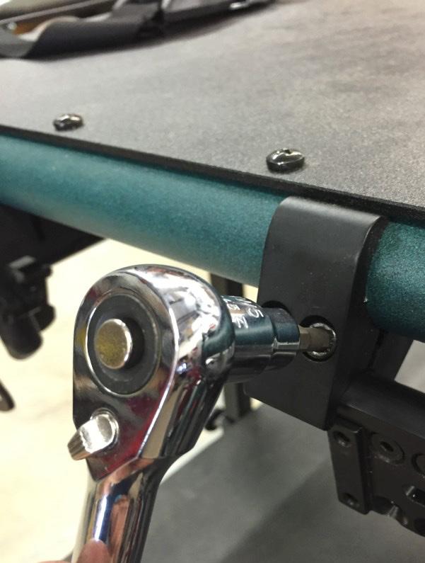 Step 2: Insert the lever adjustment bar into the existing frame clamp; adjust position