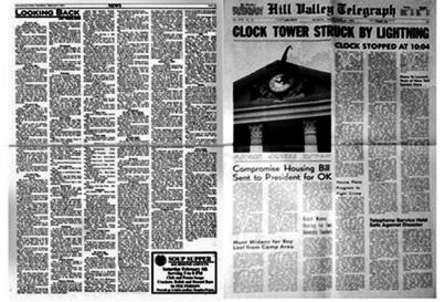 PIC 10 PIC 11 OPTIONAL: I found a scale copy of the Hill Valley Telegraph paper