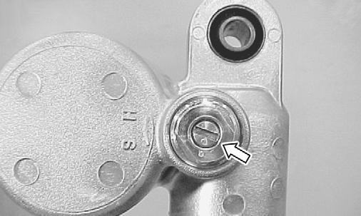 NOTE: Turning the adjuster screws clockwise increases force; turning them counterclockwise decreases force. Rebound 1. Turn the lower damping force adjuster screw fully clockwise. SP337 2.