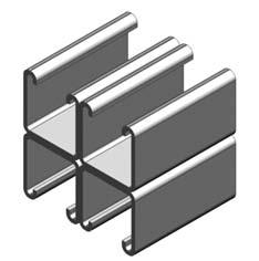 EzyStrut Combination Channel sections are manufactured from strip steel to