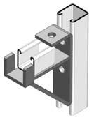 SLOTTED ANGLE & CANTILEVER BRACKETS EzyStrut cantilever brackets are manufactured to complement the range of cable support systems.