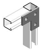 FLAT PLATE FITTINGS EzyStrut mild steel framing components are