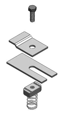 ALUMINIUM The entire range of EzyStrut Aluminium accessories are supplied with stainless steel fasteners to provide an optimum service free life.