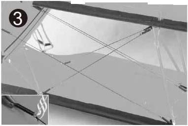 Verify the completed wing flying wire connections with