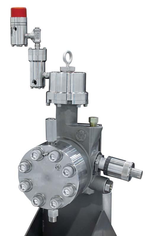 WILROY ATEX Approved HYDRAULICALLY ACTUATED DIAPHRAGM PUMP Williams and Milton Roy have combined technologies to design a pump blending the proven mroy hydraulic by-pass diaphragm design with the