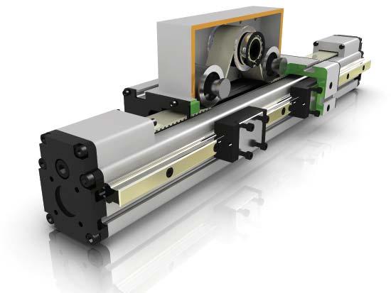 MT Series MTF Belt Driven Linear Actuator The MTF belt driven unit with dual rail system has the durability to handle high load capacity. An ideal fit for vertical applications.