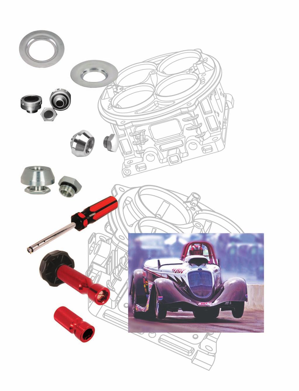 Specialty Parts & Tools 200-2 200-1 100-1 Air Bells 200-1 5-1/8" SAE air cleaner flange. Used to seal conventional 4 BBL carburetor to hood scoop. I.D.