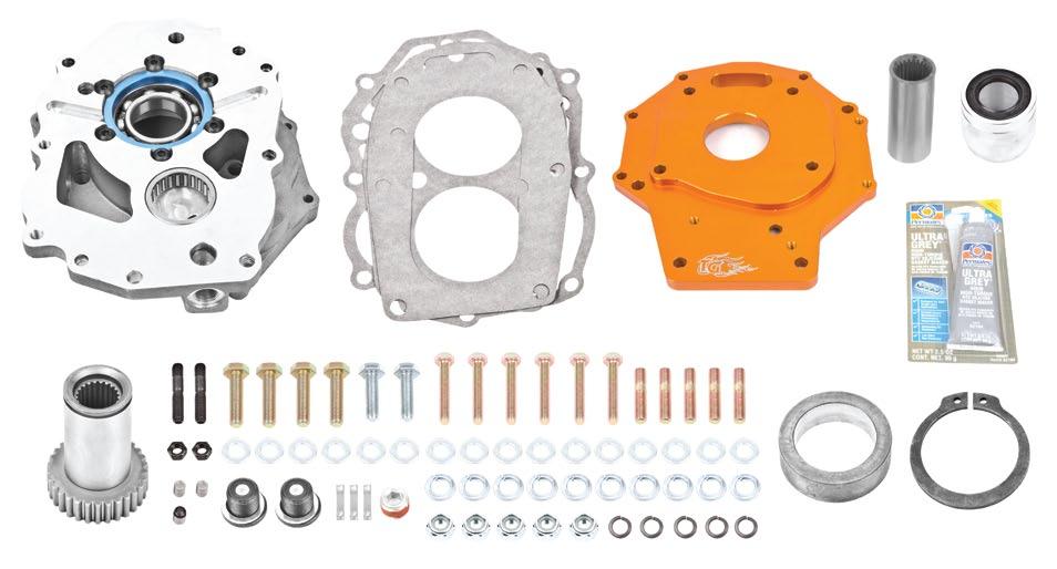 Trail-Creeper tacoma dual transfer case adapter Kit 107523-1-KIT Kit Contents 111111111262525- Coupler Adapter Plate w/bearings installed Bearing Spacer Snap Ring Washer, Flat M10 Washer, Lock M10