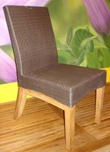 Side Chair, Java ID# 3410 Natural Dexter/Teak Accents - Alu Prada Side Chair,