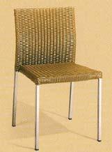 00 ID# 2510 Rubbed Brown Rehau/Alu Frame Key West Stacking Side Chair - Rubbed brown $168.00 Price: $270.