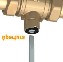 The low torque values when opening/closing, together with an adequate actuator dynamic torque, make for