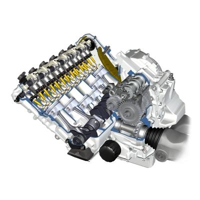 The BMW 6-cylinder engine. Details II. Low fuel consumption due to optimisation of efficiency (low engine speed level, high gas velocities, efficient combustion and minimised frictional loss) 4.
