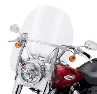 124 DYNA Windshields A. detachable tall Windshield switchback Get maximum protection from the wind.