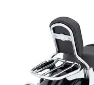 95 Fits Short Insert Style Sissy Bar Upright P/N 52728-95, 51513-02, 52737-94A or 52706-07. C. Chrome backrest Mount Chrome-plated Backrest Mount with hidden fasteners.