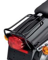 Detachable Solo Rack* Add touring capabilities to your solo seat Dyna model in less than 60 seconds. This Detachable Solo Rack fits over the fender when the passenger pillion is removed.