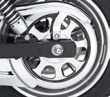 170 DYNA Chassis Trim Rear End a. Sprocket Cover Chrome This sprocket cover gives the appearance of a chrome sprocket at a fraction of the cost.