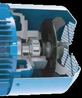 The motor fan cannot be used since the encoder is mounted on the non drive