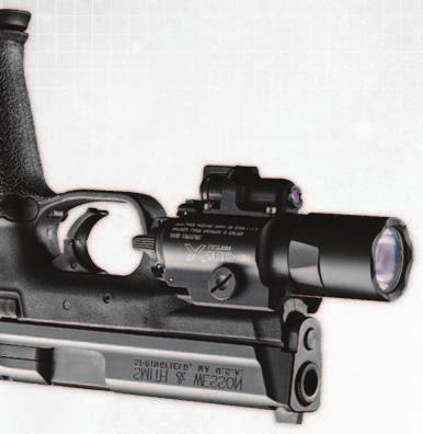 Both X400 Ultra models can be attached to most railed pistols, to many rail-less pistols via available adapter mounts, and to long guns fitted with a Picatinny rail.