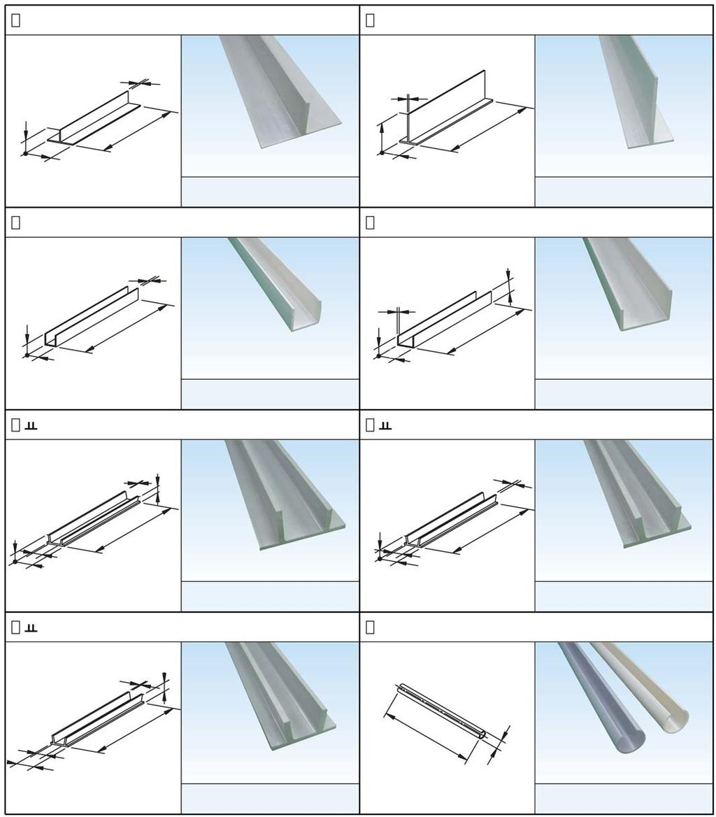 ACCESSORIES - PLASTIC PROFILES Material : Plastic T-Type T-Type 4 4 50 100 Length 100 60 Length Part No : AT-1 Part No : AT-2 U-Type U-Type Length 3 3 Length 36 36 60 Part