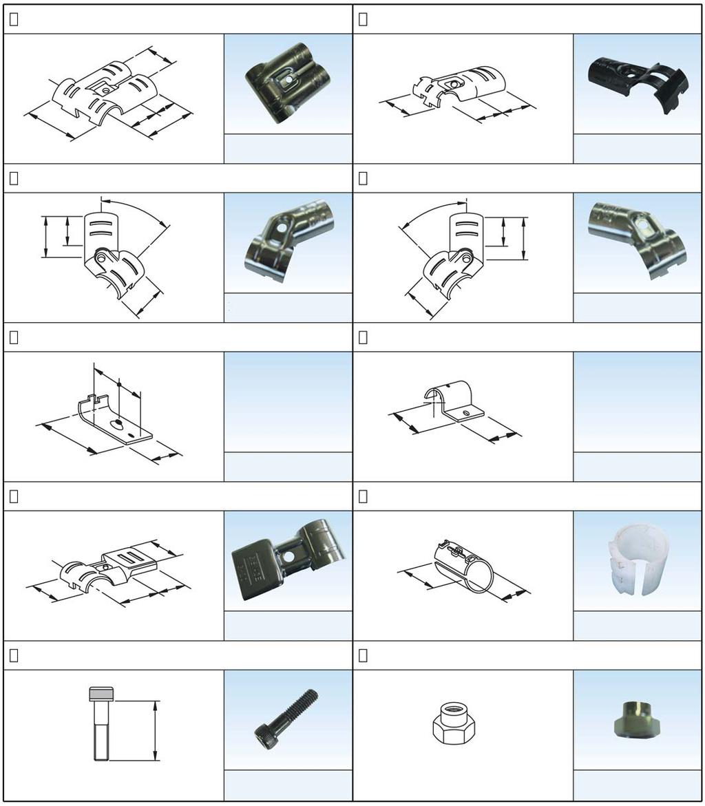 METAL JOINT COMPONENTS (S-SERIES) BLACK COATED=BK ZINC PLATED=ZW G-9S-BK G-12S-BK 34 8 68 Part No : G-09S-BK Part No : G-12S-BK G-13AS-BK G-13BS-BK 45 45 Part No : G-13AS-BK Part No : G-13BS-BK