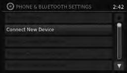 BLUETOOTH SYSTEM WITH NAVIGATION* (if so equipped) Bluetooth Streaming Audio allows you to use a compatible Bluetooth device to play audio files.