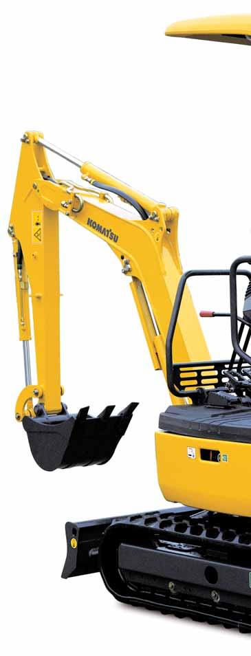 M INI-EXCAVATOR WALK-AROUND Tradition and innovation The new compact mini-excavator is the product of the competence and technology that Komatsu has acquired for over the past eighty years.