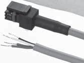 plug connector, lead wire (2-wire) length: 1000 mm K210-P23: IP67 plug connector, lead wire (2-wire) length: 3000 mm Note 1 Note 1: Use a cable type for a 3000 mm length with the power saving type