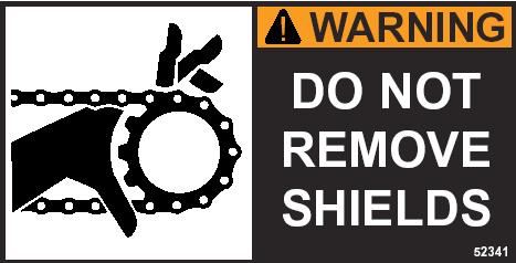 various safety decals,