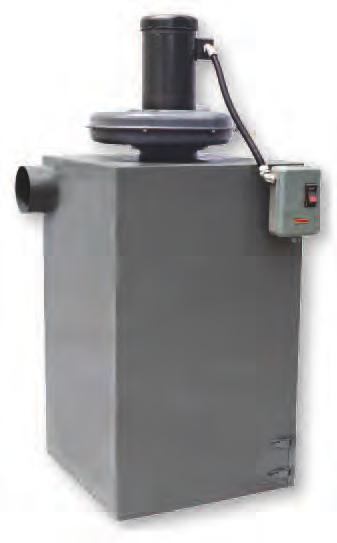 DUST COLLECTORS MODEL DCV-1 MODEL DCV-1 Dust collector unit for heavy-duty applications. Use with 20" abrasive saws and 8" belt sanders.