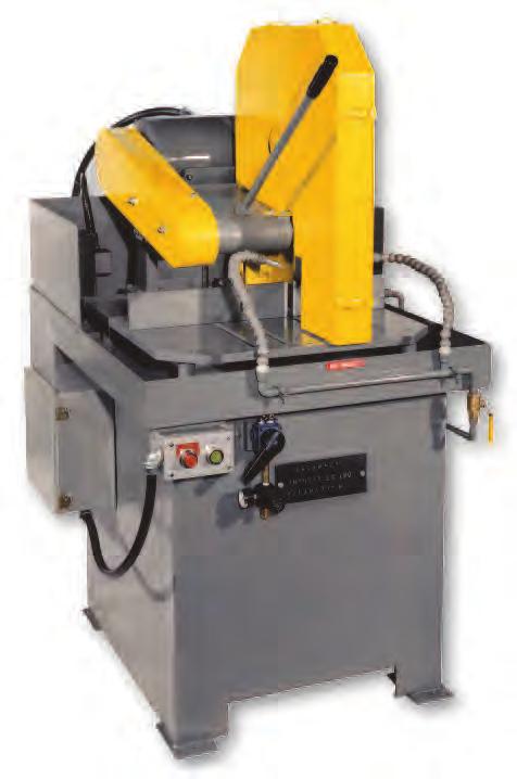 20" SEMI-AUTOMATIC WET CUT SAW MODEL K20SW-PHV Capacity: 4" solid, 6" shapes. Air-over-oil precise feed control. 0 12 FPM feed rate. Air chain vise. Coolant pump, 10 gal., 1/3 HP.