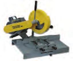 Magnetic switch. 1" spindle. Sealed ball bearings. 5 HP, 3 phase 220 or 440 volt motor (single phase also available). Straight cut 90. 4400 spindle speed at 3450 RPM. Double v-belt drive.