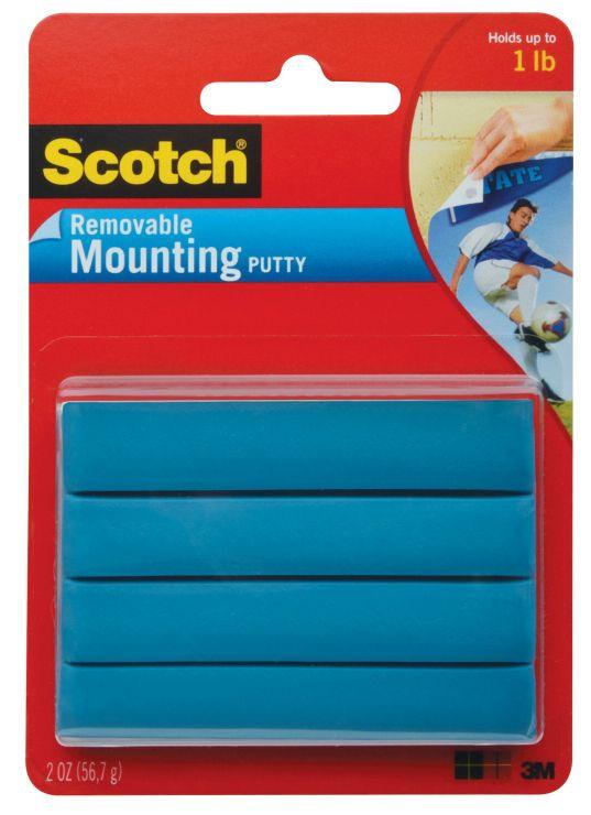 Brand- Adhesive Putty, Scotch Brand- Removable Mounting Putty, Loctite Brand -