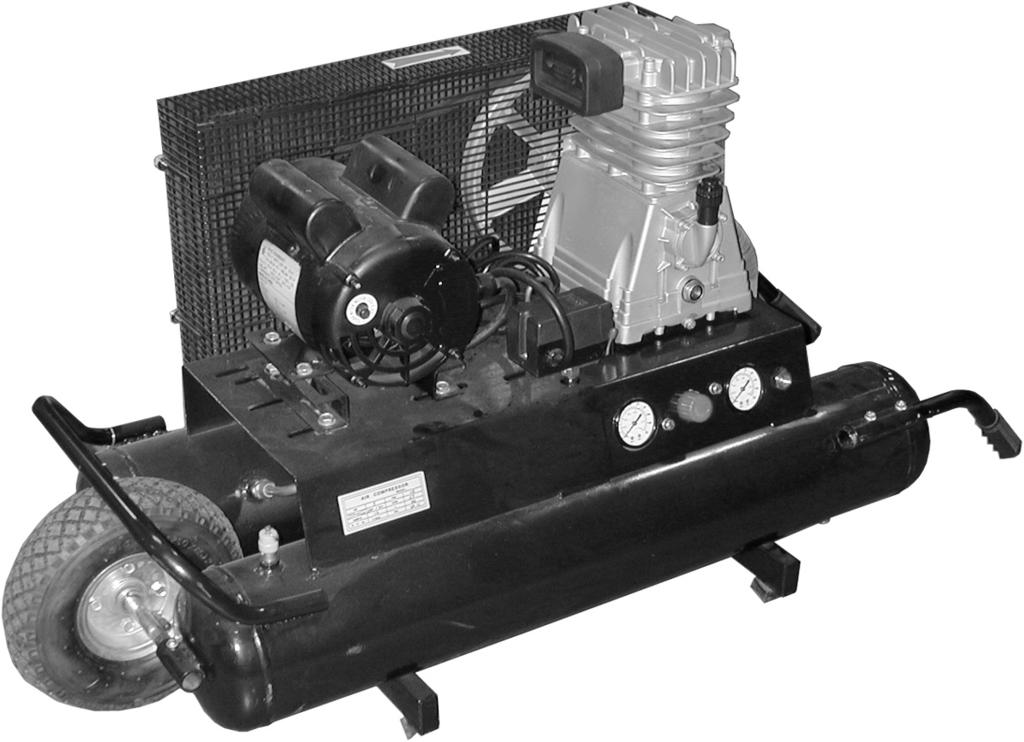 EIGHT GALLON - 115 PSI AIR COMPRESSOR Model 95370 Assembly And Operation Instructions Due to continuing