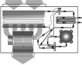 Refrigeration Circuit Diagrams Evaporator Detail Condenser Detail 350 300 75 750 205 69 Compressor