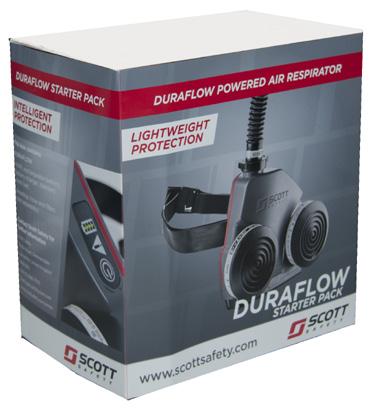 EVERYTHING YOU NEED. IN ONE PACKAGE Scott Safety offers the DURAFLOW Powered Air Respirator in a number of convenient Readypak configurations.