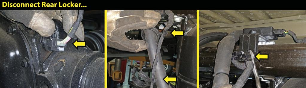 Ease the frame down onto the stands, place transmission in Low Gear for Manual Transmission or Park for Automatic. Remove the rear wheels & tires.