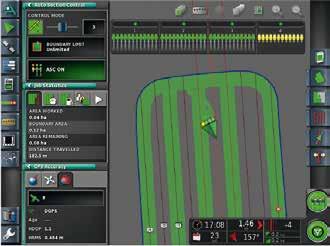 Everything runs on a single, clear user interface, from tractor functions to ISOBUS applications, automatic control systems and data management.