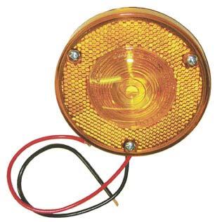 Uses industry standard plug-in connection 6564A 9 48 1348A vsm1348a Mack OEM Replacement Marker Lamp Amber replacement side fender marker for Mack Gasket included Ground