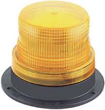 Diode protected SAE J 1318, class 3, SAE-UL and CE approved 2 Joules, Single Flash 12-80 VDC vsm307a Multi-Voltage Permanent Mount Strobe Light Also available in LED