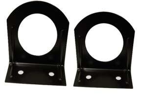 Flange 4 1 2 hole for mounting 4 lamps Powder coated black steel housing Mounting: