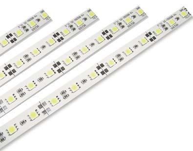 vsm3448wd WHITE 48 (36 LED) strip w/10 lead wires on 2 ends vsm3400 RED 197 (150 LED) Bulk roll FLEX-LED interior/exterior strip lighting Fully encapsulated & very flexible 120 degree viewing